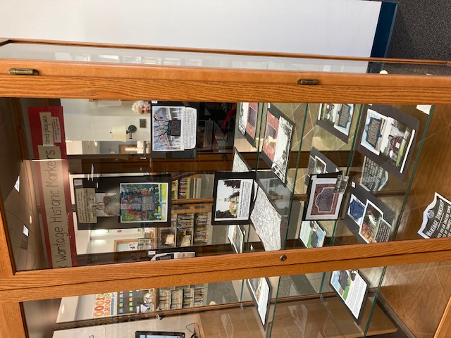 Photo of display case contents